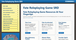 Desktop Screenshot of fate-srd.com