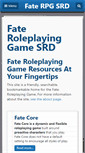 Mobile Screenshot of fate-srd.com